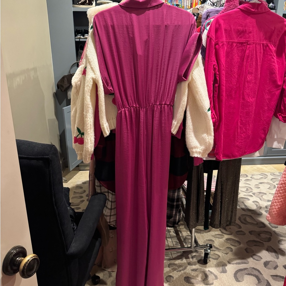 steve madden net silky jumpsuit size small - Picture 5 of 6